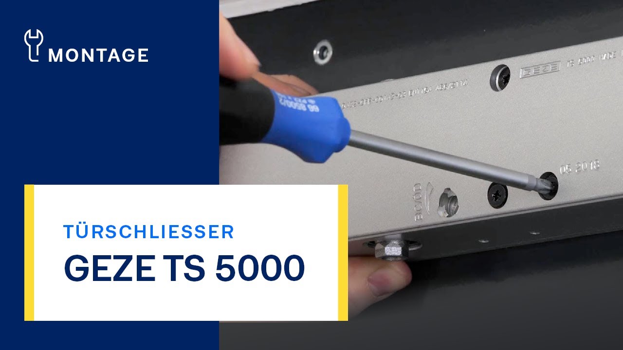 Montaža i namještanje zatvarača vrata GEZE TS 5000 